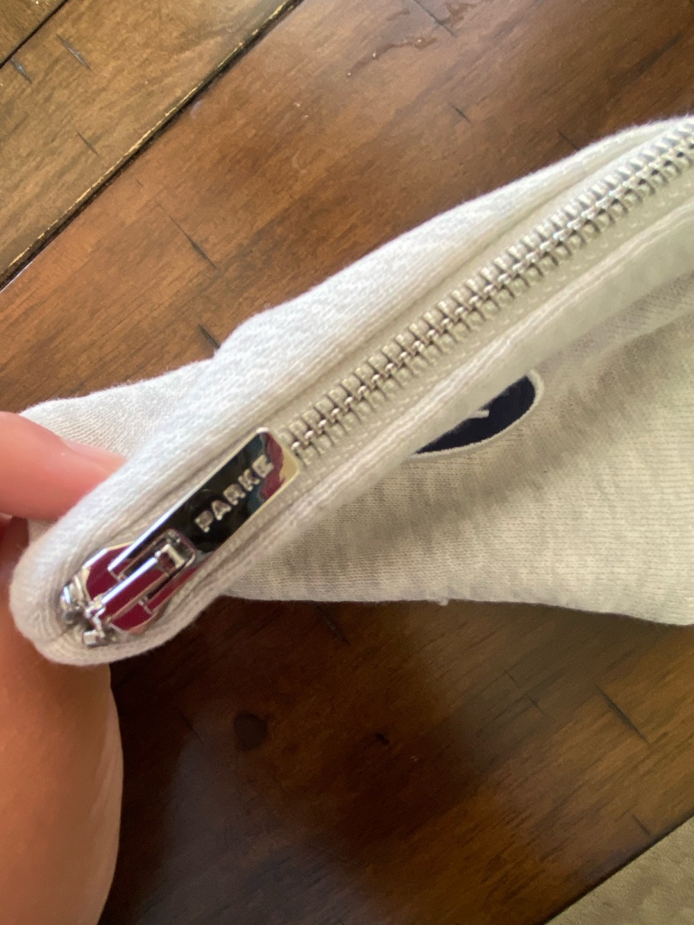 Parke Gray Canvas Small Pouch - Picture 3 of 4